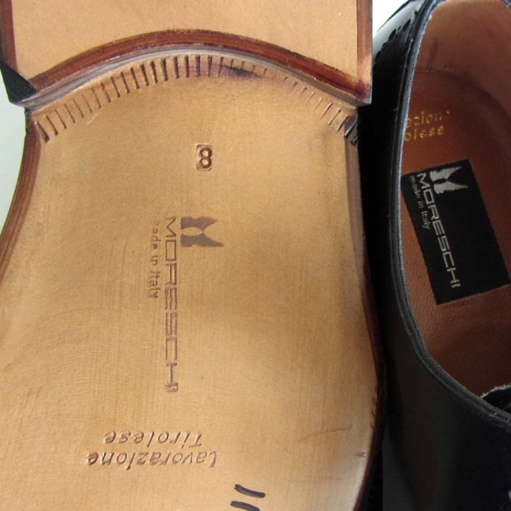 new RARE MORESCHI Tirolese wholecut brogue shoes - Picture 8 of 8